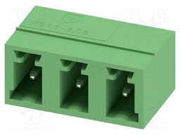 PCB headers, nominal cross section: 1.5 mm?, color: green, n
