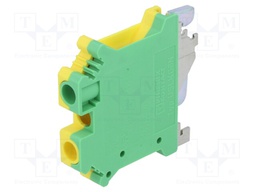 Splice terminal: rail; 0.2÷10mm2; ways: 1; terminals: 2; polyamide