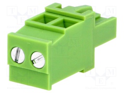 Pluggable terminal block; 5.08mm; ways: 2; angled 90°; plug; 300V