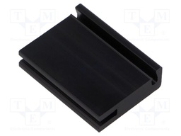 Heatsink: extruded; flat; black; L: 37.5mm; W: 10.3mm; H: 28mm