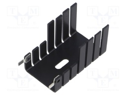 Heatsink: extruded; L: 42.5mm; W: 24.2mm; H: 25.4mm; aluminium