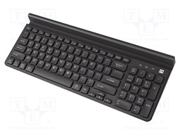 Keyboard; black; USB A; wireless,Bluetooth 5.1,US layout