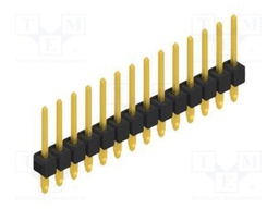 Connector: pin strips; pin header; male; PIN: 14; 2.54mm; THT; 1x14