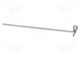 A earth spike; Socket size: 4mm; Plating: chromium plated; steel