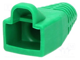 RJ45 plug boot; 6mm; Colour: green