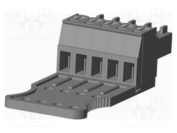 Connector: pluggable terminal block; plug; female; straight; grey