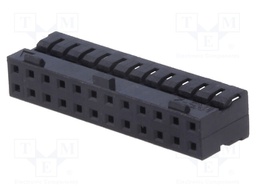 Plug; wire-wire/PCB; female; Milli-Grid; 2mm; PIN: 24; for cable