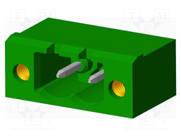 Connector: pluggable terminal block; socket; male; angled 90°