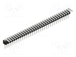 Connector: pin strips; pin header; male; PIN: 33; 1.27mm; THT; 1x33