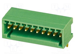 PCB headers, nominal cross section: 0.5 mm?, color: green, n