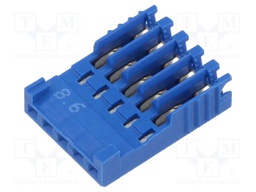 Signal connector 2,54mm PLUG HE14 IDC 180 5 P AWG 28-26