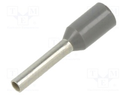 TERMINAL, WIRE FERRULE, 18AWG, GREY