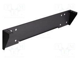 Mounting rack; black; Height: 1U; Standard: 19"