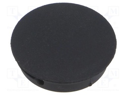 Accessories: stopper; H: 6.4mm; push-in,snap-fastener; black