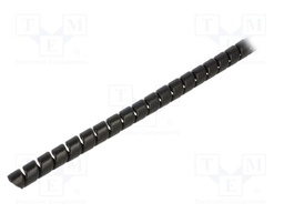 Spiral wrapping; ØBundle : 13mm; polypropylene; black; L: 1m