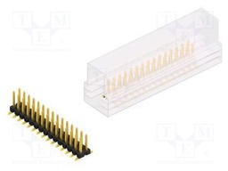Connector: pin strips; pin header; male; PIN: 30; 2.54mm; SMT; 2x15