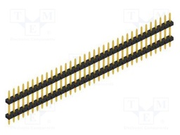 Connector: pin strips; pin header; male; PIN: 35; 2mm; THT; 1x35