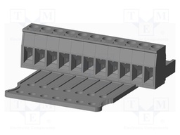 Connector: pluggable terminal block; plug; female; straight; grey