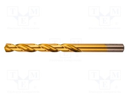 Drill bit; for metal; Ø: 8mm; Plating: titanium nitride