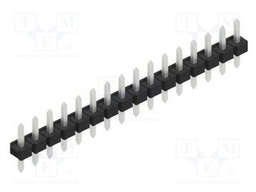 Connector: pin strips; pin header; male; PIN: 16; 2.54mm; THT; 1x16