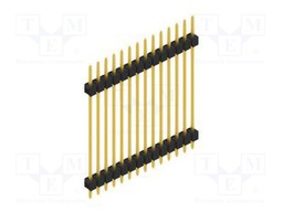 Connector: pin strips; pin header; male; PIN: 14; 2.54mm; THT; 1x14