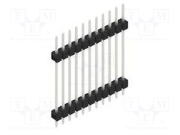 Connector: pin strips; pin header; male; PIN: 11; 2.54mm; THT; 1x11