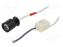 Lamp: LED lighting fixture; 3000(typ)K; IP20; Ø: 15.8mm; 1W; 230VAC