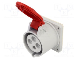 Connector: AC supply 3-phase; socket; female; 32A; 400VAC; IP54