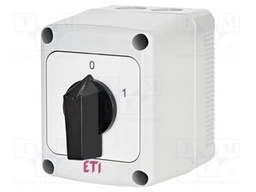 Switch: cam switch; Stabl.pos: 2; 25A; 0-1; in housing; Poles: 3