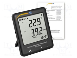 Data logger; temperature,humidity; IP20; Display: LCD 3,9"; ±4%
