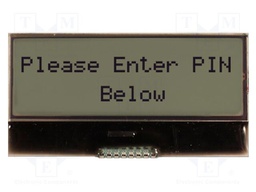 Display: LCD; FSTN Positive; 16x2; grey; 49.7x25.3x2mm; 3V