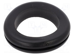 Grommet; black; UL94HB; TPR