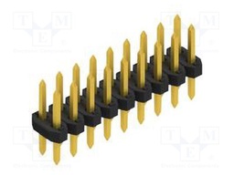 Connector: pin strips; pin header; male; PIN: 18; 2mm; THT; 2x9; 100V