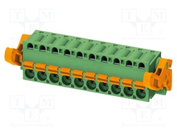 PCB connector, nominal cross section: 2.5 mm?, color: green,