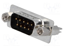 D-Sub; PIN: 9; socket; male; with threaded screw; Locking: screws