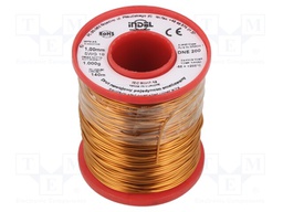 Coil wire; single coated enamelled; 1mm; 1kg; -65÷200°C; Core: Cu