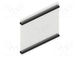 Connector: pin strips; pin header; male; PIN: 54; 2.54mm; THT; 2x27