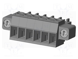 Connector: pluggable terminal block; plug; female; straight; grey