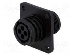 Socket; female; PIN: 4; w/o contacts; CPC Series 1; Case: size 11