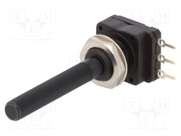 Potentiometer: shaft; single turn; 100kΩ; 200mW; THT; 6mm; plastic