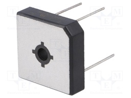 Single-phase bridge rectifier; Urmax:400V; If:15A; Ifsm:300A