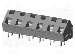 Connector: PCB terminal block; terminal; angled 45°; on PCBs