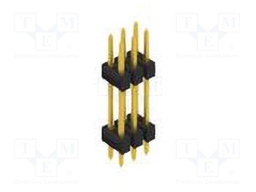 Connector: pin strips; pin header; male; PIN: 6; 2.54mm; THT; 2x3