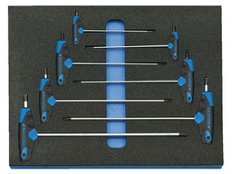 Kit: screwdrivers; in a foam tray; Torx®; tool trolley; 7pcs.