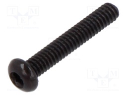 Screw; M2x12; 0.4; Head: button; hex key; HEX 1,3mm; steel; ISO 7380