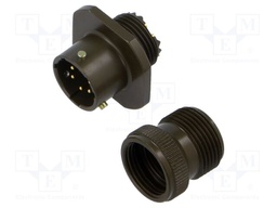 Connector: circular; plug; PT/451