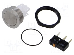 Switch: vandal resistant; Pos: 2; SPDT; 5A/125VAC; IP40; ON-(ON)