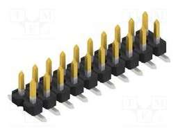 Connector: pin strips; pin header; male; PIN: 20; 2.54mm; SMT; 2x10
