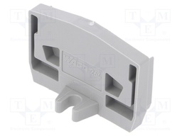 End plate; Colour: grey; Series: 264