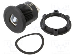 Adapter; USB A socket,USB B socket; USB 2.0; Thread: M22; 1÷10mm